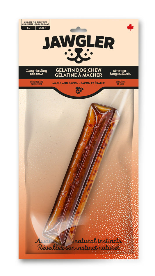 Jawgler Bacon/Maple Gelatin Dog Chew, XL