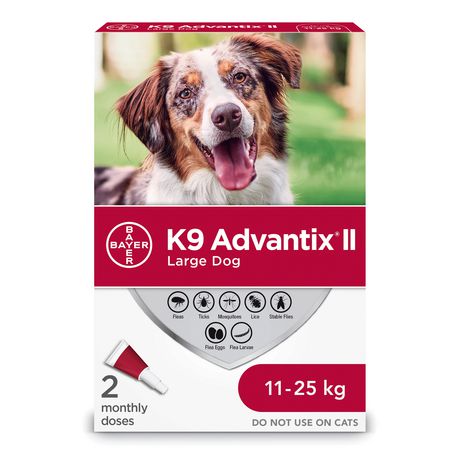 K9 Advantix ll Large 11-25kg (2 monthly doses)