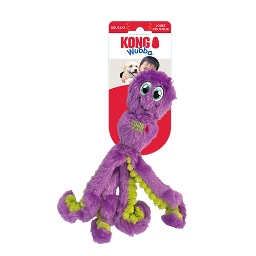 KONG WUBBA OCTOPUS ASSORTED SMALL DOG TOY