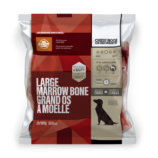 Big Country Raw Beef Marrow Bone Large 2lbs