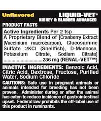 Liquid Vet Kidney Bladder Canine Advanced 32oz