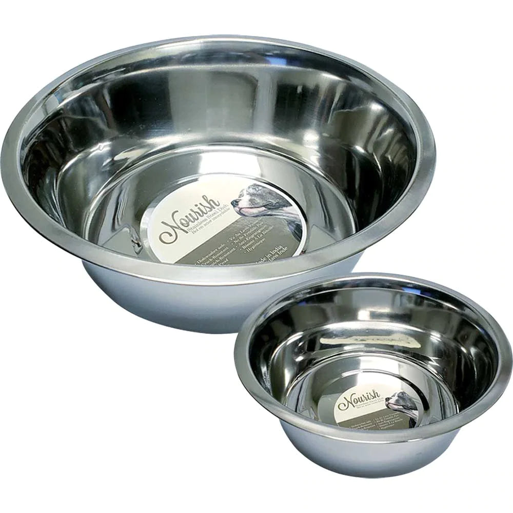 Nourish Stainless Steel Feeding Bowl 14oz