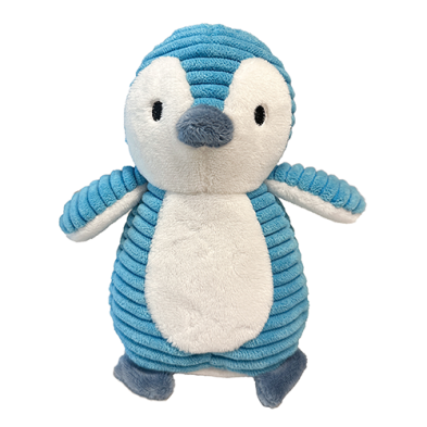 foufouBRANDS™ fouFIT™ Corduroy Cuties Penguin 6" Dog Toy