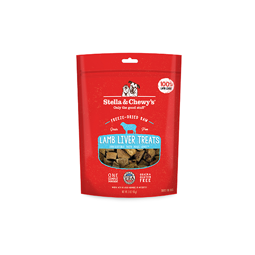 Stella & Chewy's Single Ingredient Dog Treats Lamb Liver 3oz