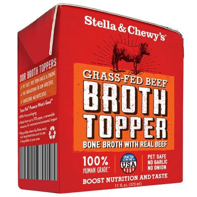 Stella & Chewy's Broth Topper - Grass Fed Beef 11oz Tetra Pack