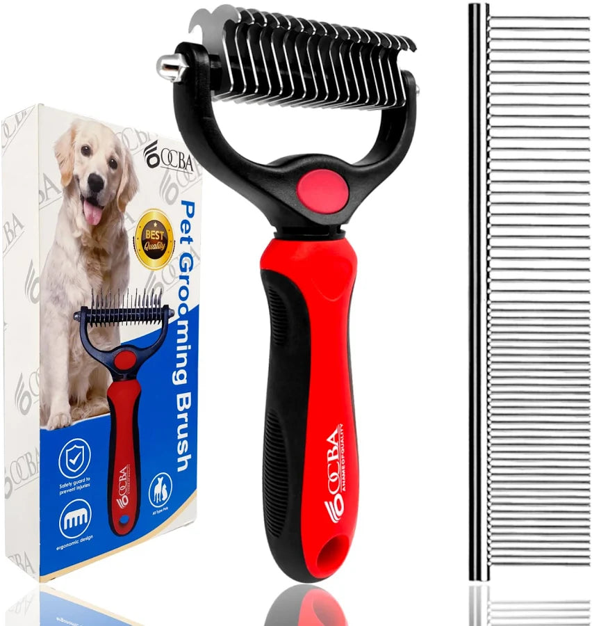 OCBA Pet Grooming Brush for Cats & Dogs