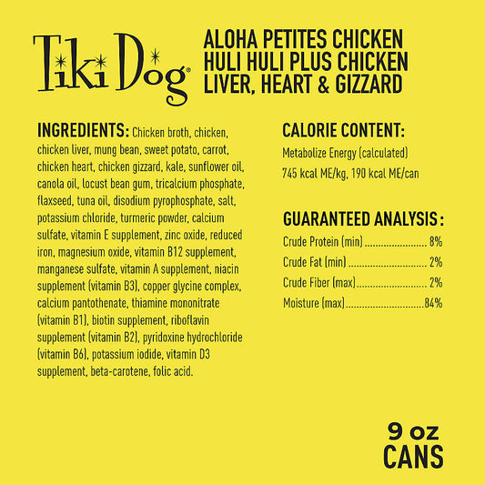 Tiki Dog Aloha Petites Chicken Huli Huli 9oz