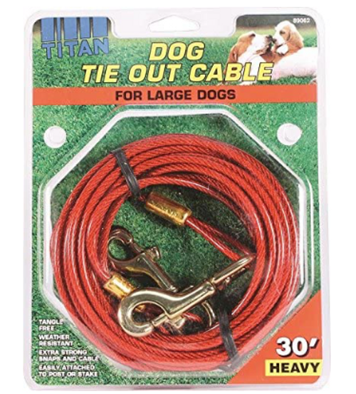 Titan Heavy Tie Out 30ft Red