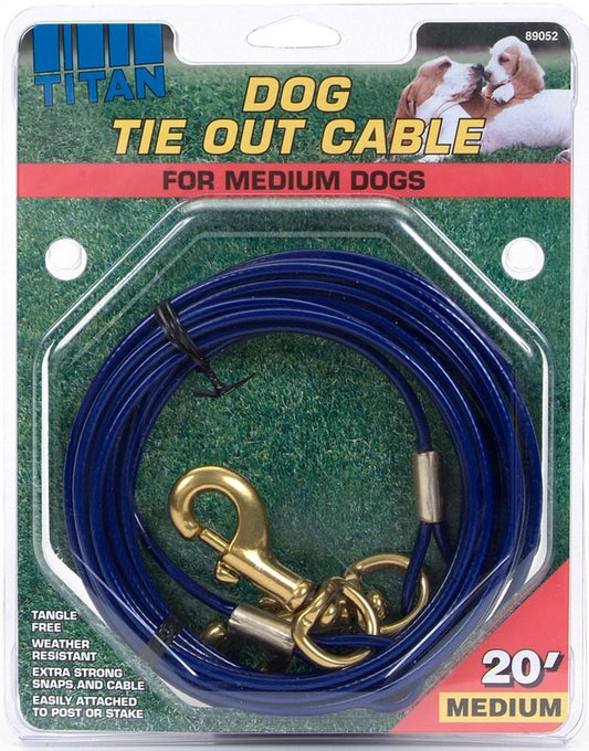 TITAN DOG TIE OUT MED 20'