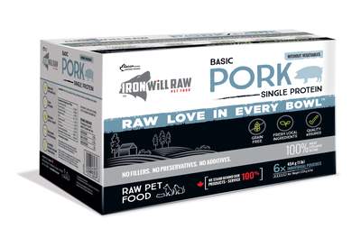 Iron Will Raw Basic Pork 6lbs SALE 20% off