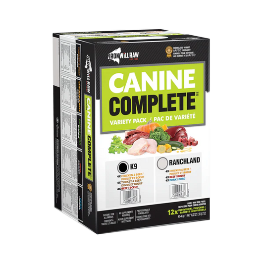 Iron Will Canine Complete Raw K9 12 Pack 12lb