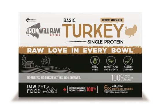 Iron Will Raw Basic Turkey 6lbs