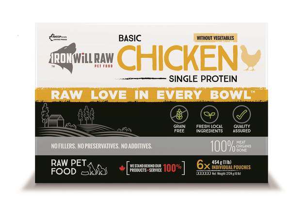 Iron Will Raw Basic Chicken 6lbs