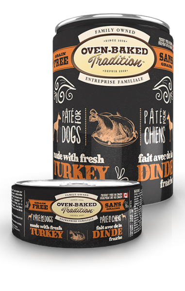 Oven Baked Tradition Dog Food Grain Free Turkey Pate 12.5oz