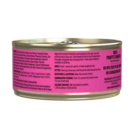 Rawz 96% Chicken & Herring Cat Can Formula 5.5oz