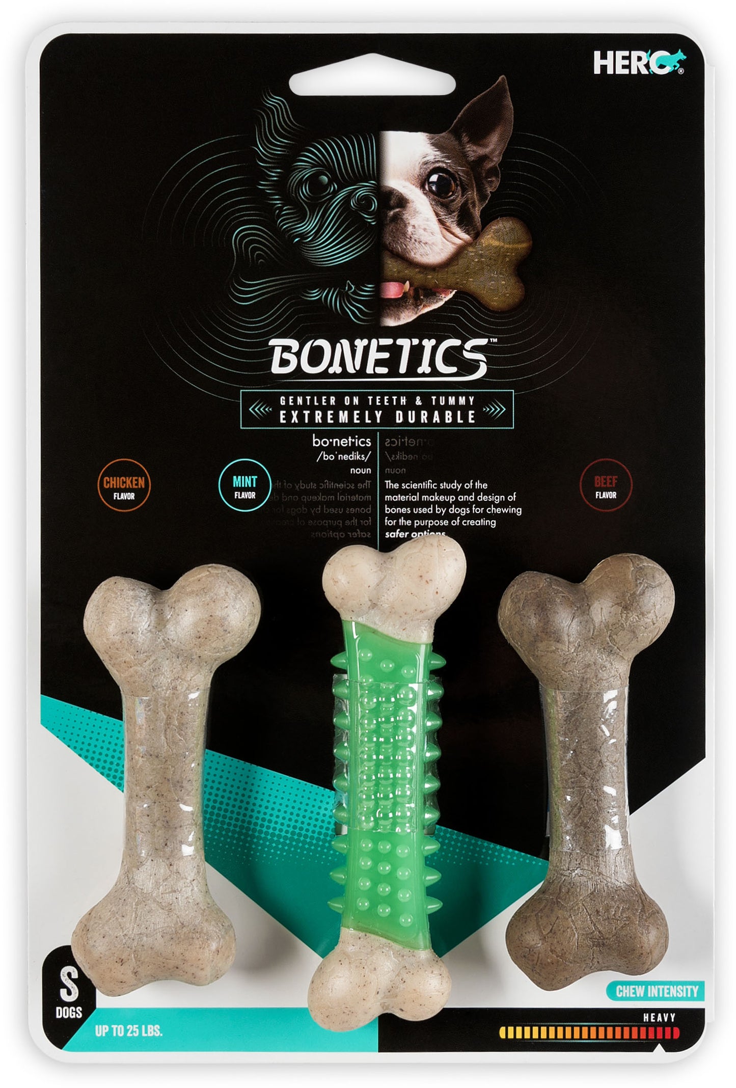 Hero Bonetics Bone - Small dog 3 pack
