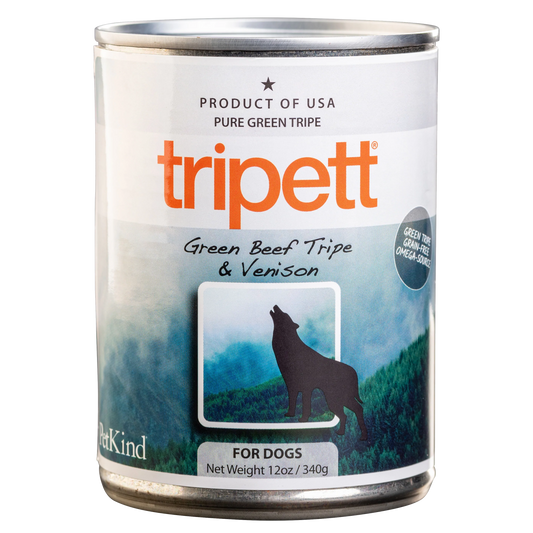 Tripett Beef Tripe with Venison Dog Food Can 12oz
