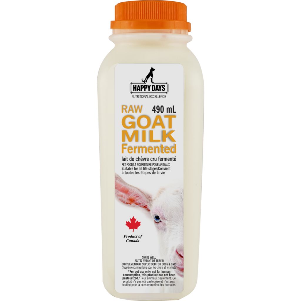 Happy Days Dairy Raw Fermented Goat Milk 490ml