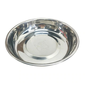 Messy Cats Stainless Saucer Bowl 1.75 Cups