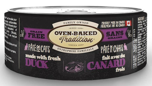 Oven Baked Tradition Cat Food Duck Grain Free Pate 5.5oz