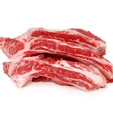 Raw meaty beef bones