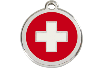 Red Dingo Swiss Cross Tag