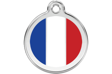 Red Dingo French Flag Tag