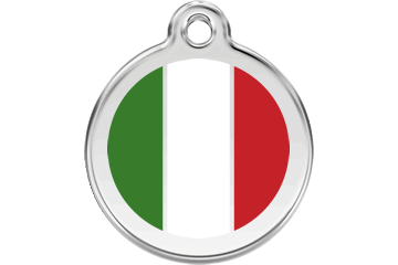 Red Dingo Italian Flag Tag