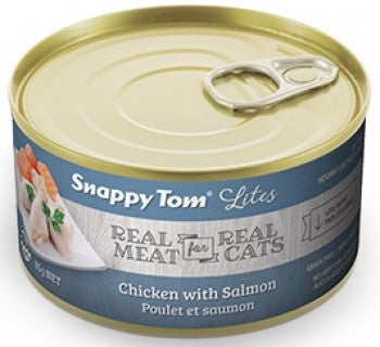 Snappy Tom Lites Healthy Chicken and Salmon Cat Can 85g