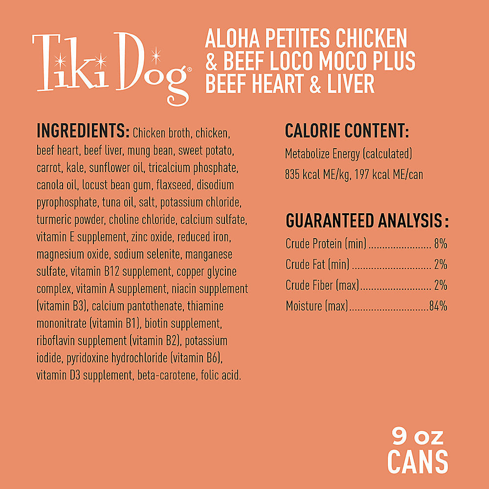 Tiki Dog Aloha Petites Chicken & Beef Loco Moco 3.5oz